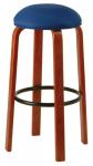 Cafe barstool upholstered